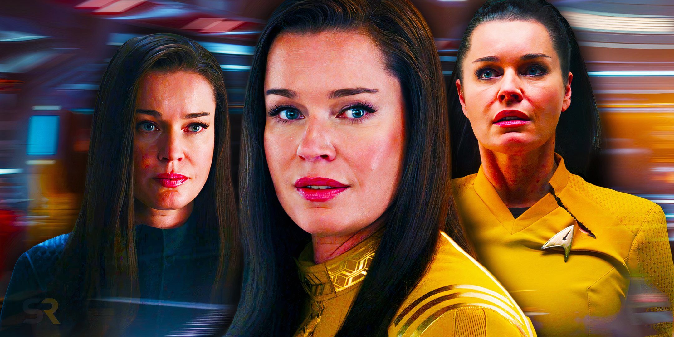The many faces of Rebecca Romijn as Number One on Star Trek: Strange New Worlds