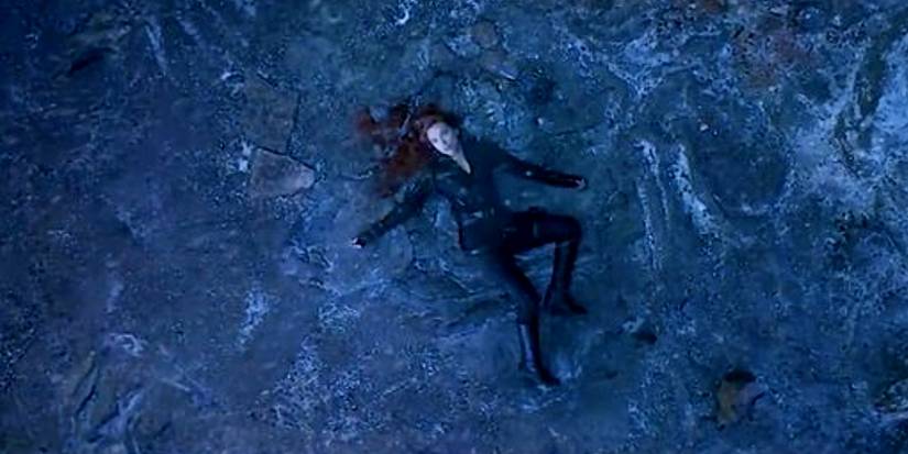 Natasha Romanoff aka Black Widow lying in the Vormir floor in Avengers Endgame