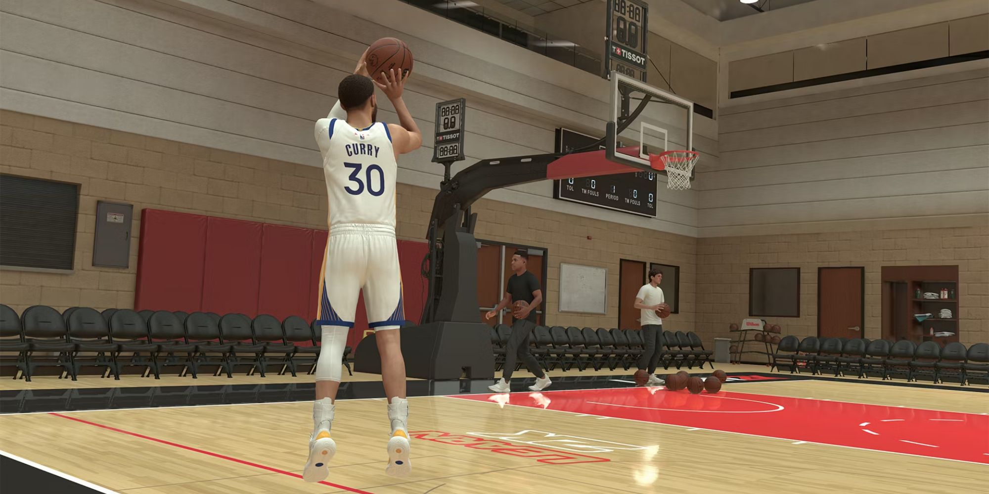 NBA 2K25 Gameplay - Curry dando um arremesso