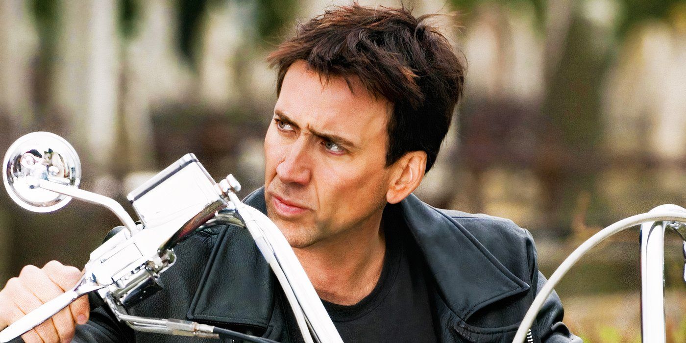 Nicolas Cage's Johnny Blaze as Ghost Rider in Ghost Rider