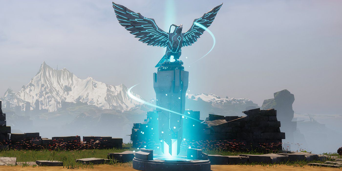 Palworld Glowing Fast Travel Statue