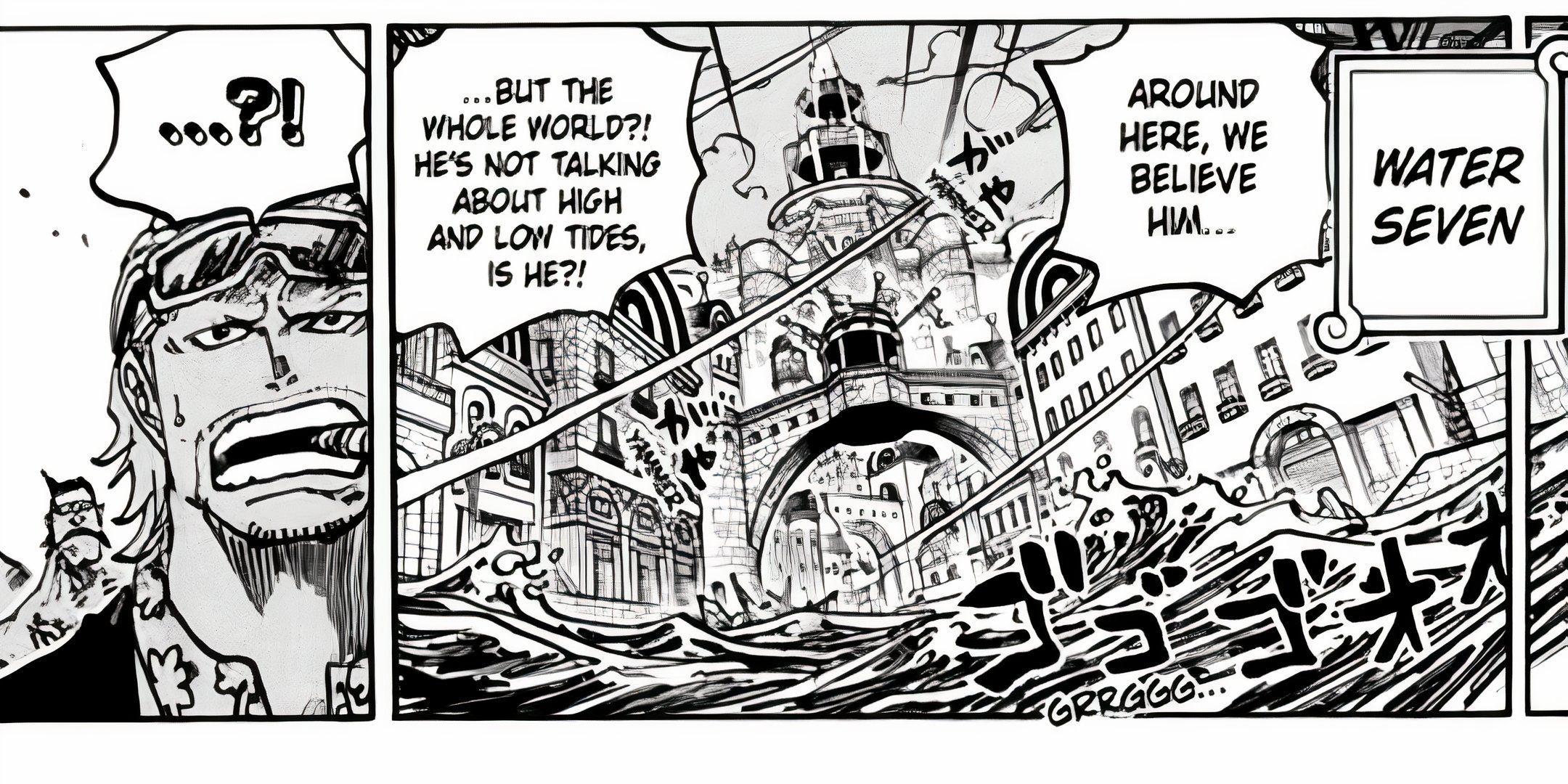 cameo di paulie durante il messaggio di vegapunk in one piece