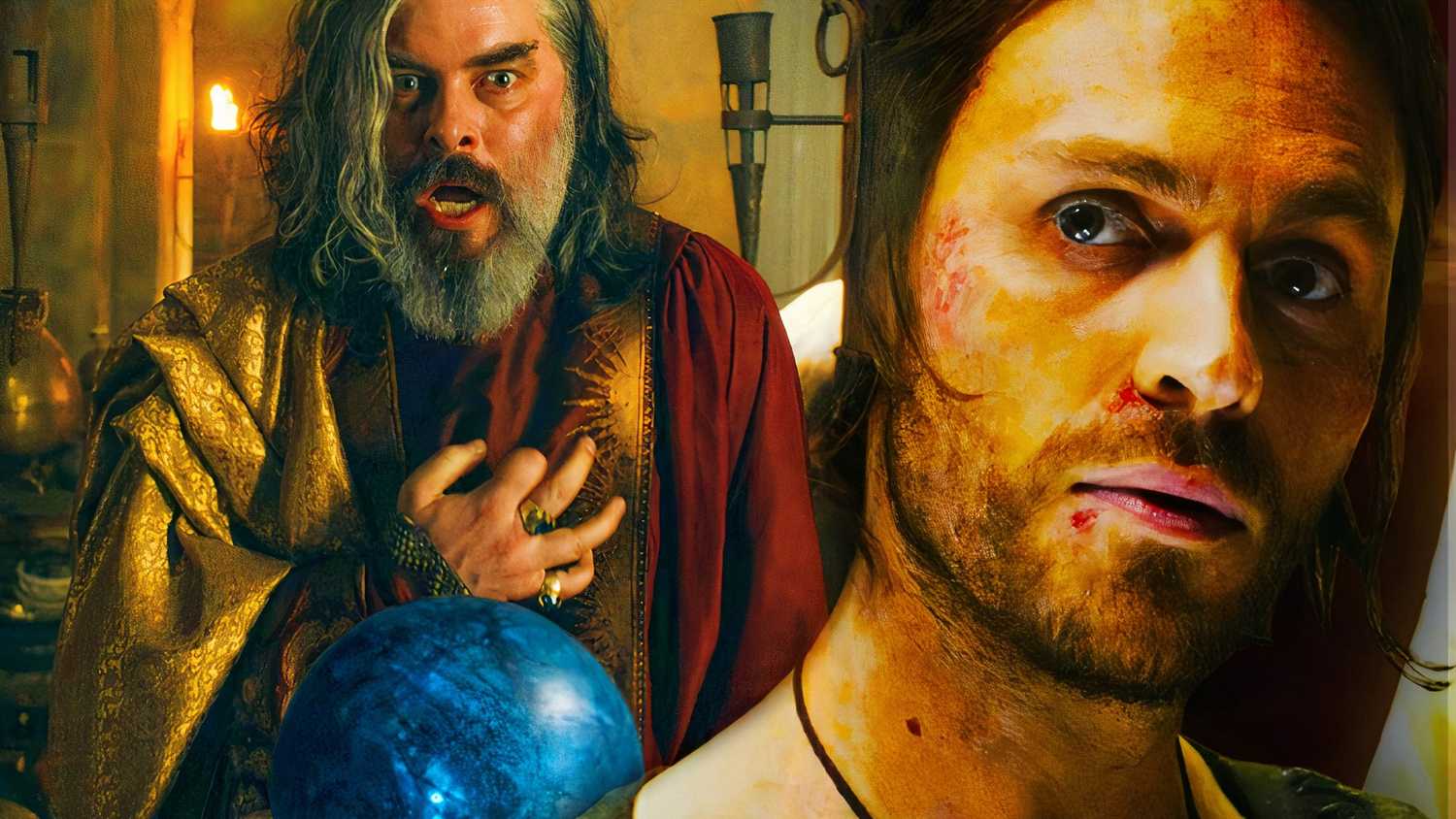 Pharazon andd Halbrand Sauron in Rings if Power