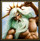 Poseidon icon from Age of Mythology: Retold