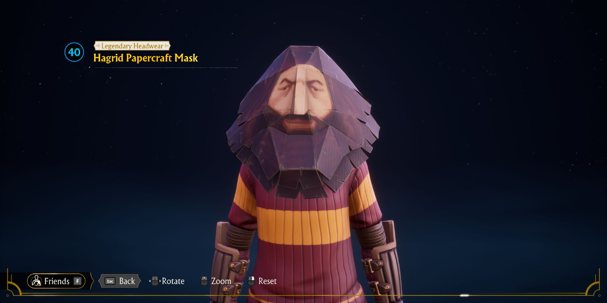 Harry Potter: Quidditch Champions - How To Get The Hagrid PS1 Meme Mask