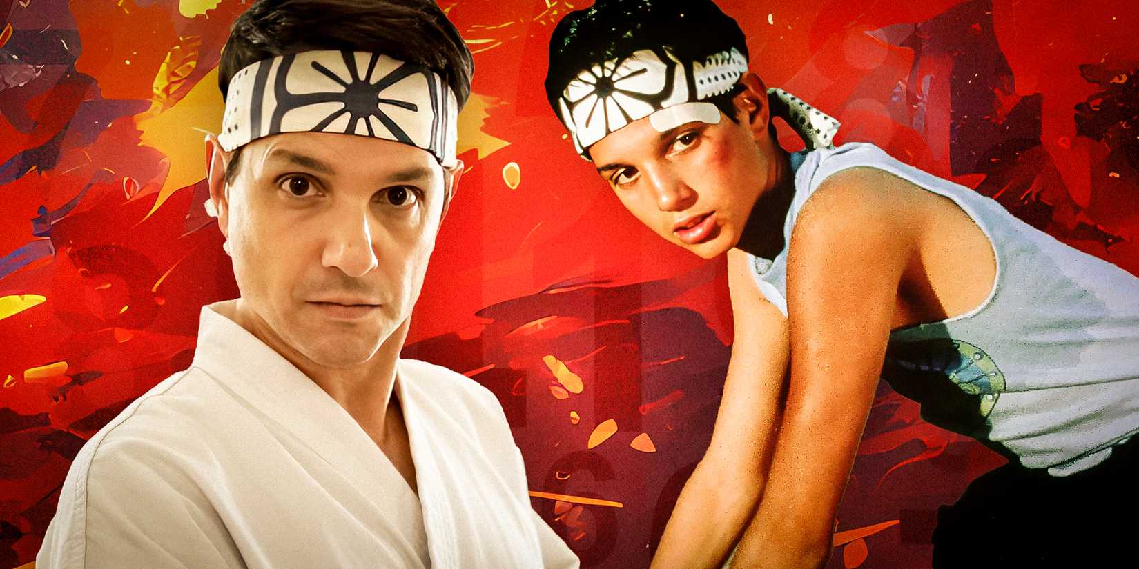 Custom image of Ralph Macchio as Daniel LaRusso in Cobra Kai and The Karate Kid
