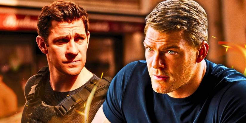 John Krasinski as Jack Ryan and Alan Ritchson as Jack Reacher