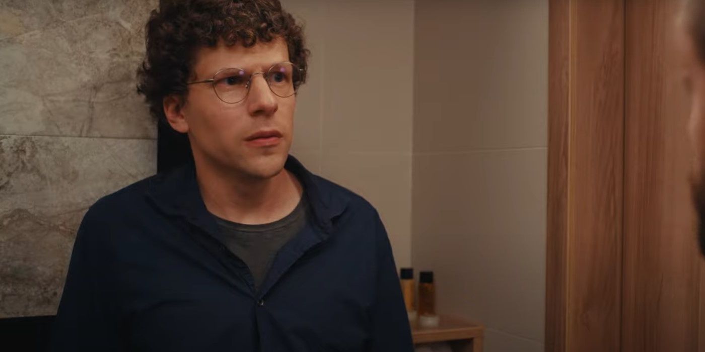 Jesse Eisenberg looks uncomfortable in A Real Pain