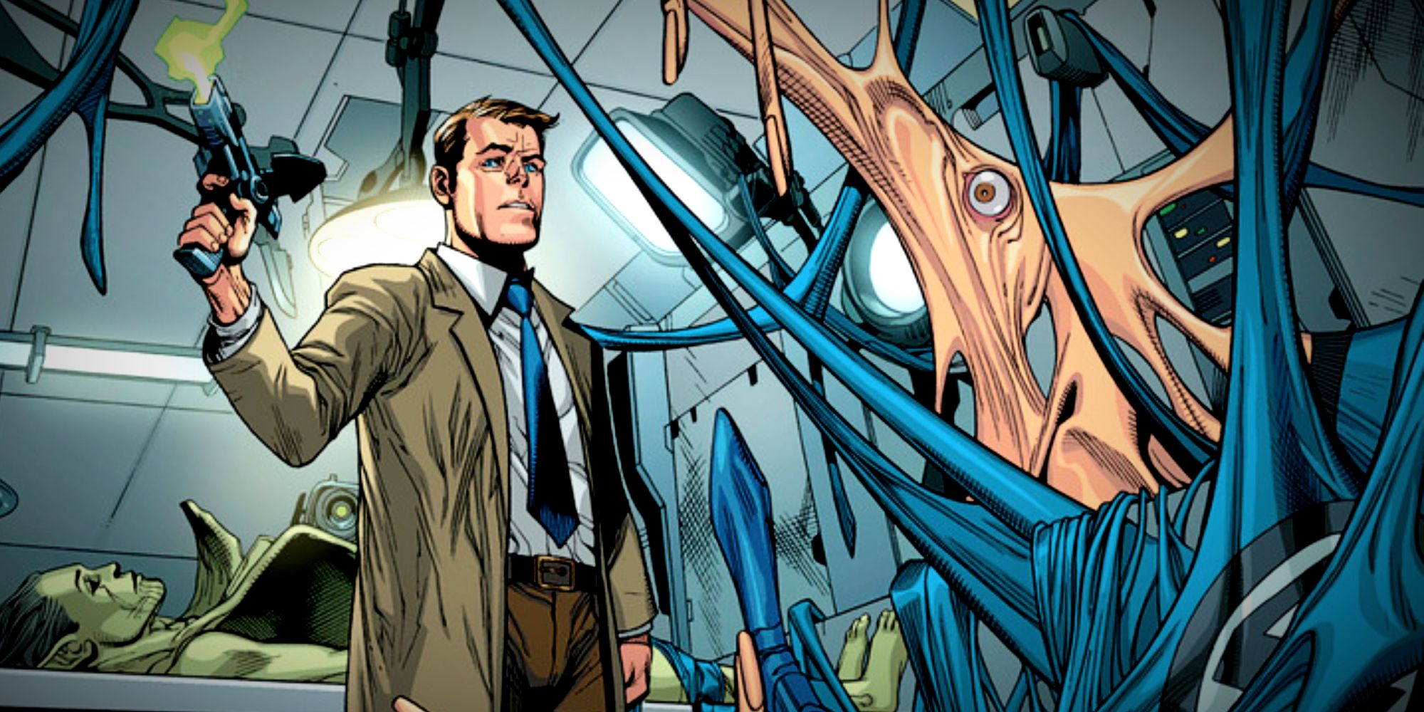 reed-richards-super-stretching-ability-showcased-while-melting Os poderes de Reed Richards atingem seu limite horrível na luta brutal do Doctor Doom
