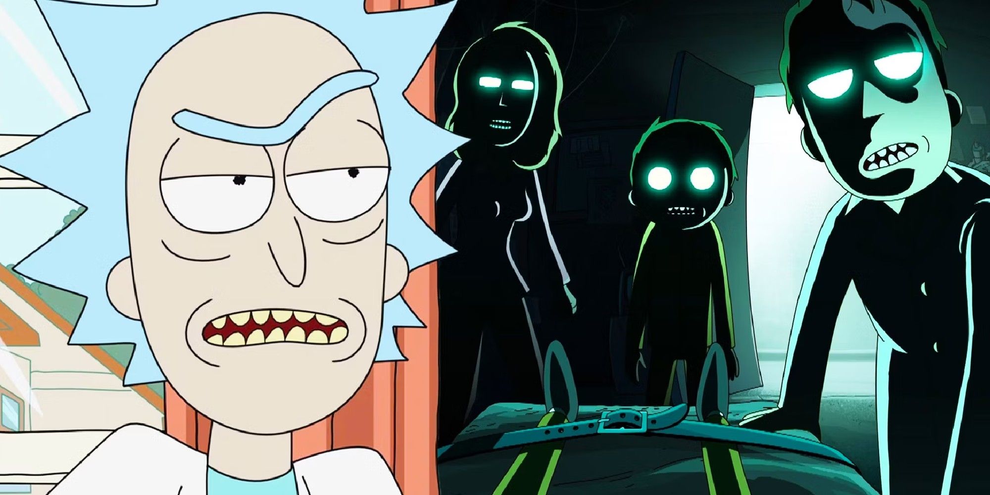 A família da noite de Rick e Morty