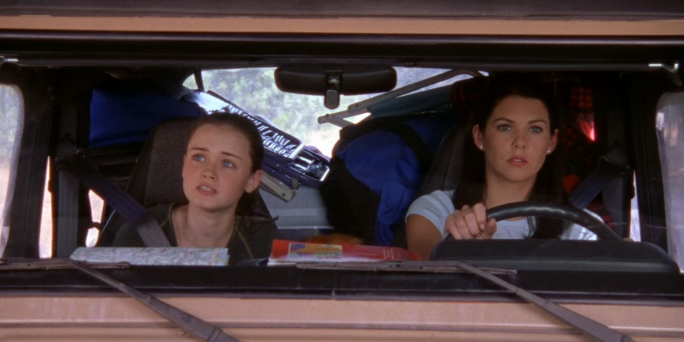 Rory y Lorelai en un viaje a Harvard en Gilmore Girls