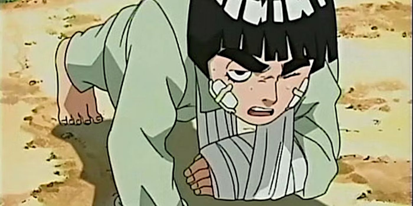 Rock Lee treinando enquanto estava no elenco