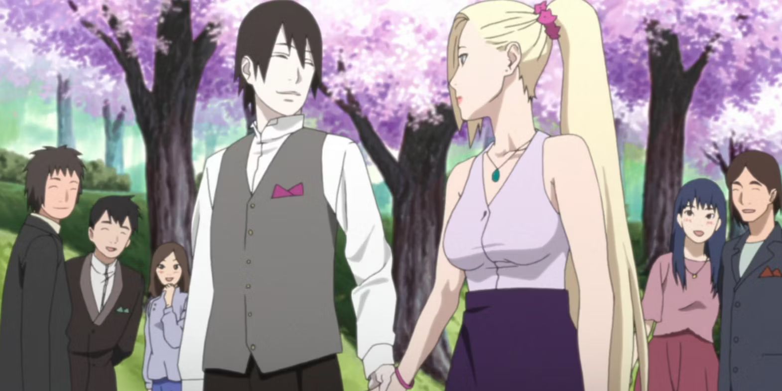 Sai e Ino vão ao casamento de Naruto e Hinata