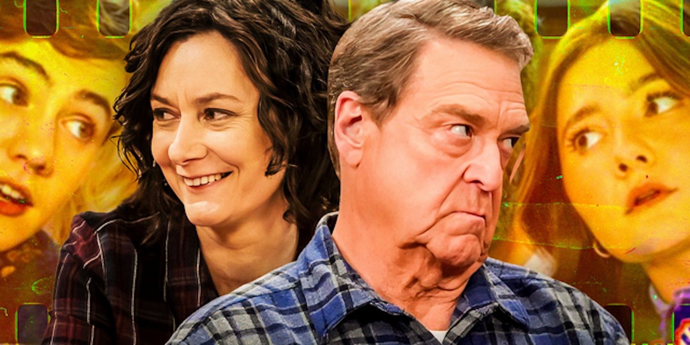 Sarah Gilbert's Darlene and John Goodman's Dan in The Conners