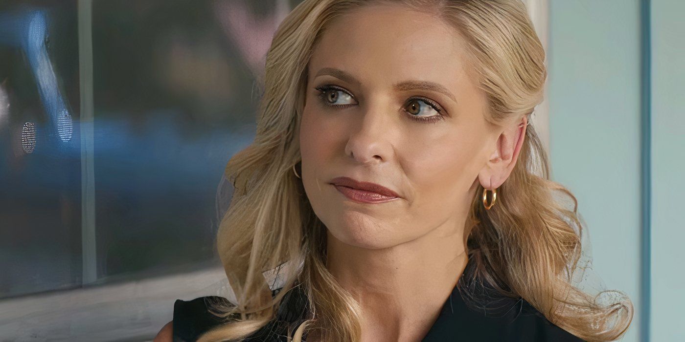 Sarah Michelle Gellar como Tanya luciendo seria en Dexter Original Sin