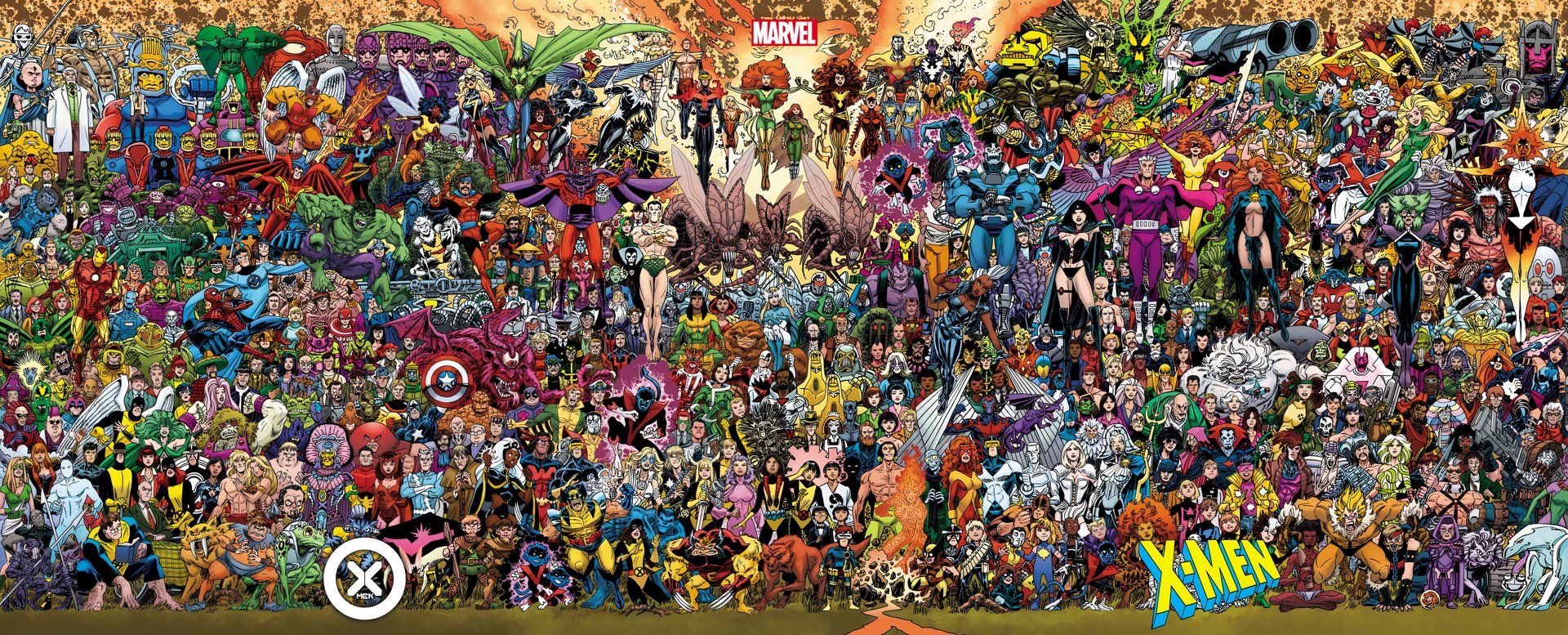 X-Men collage store art