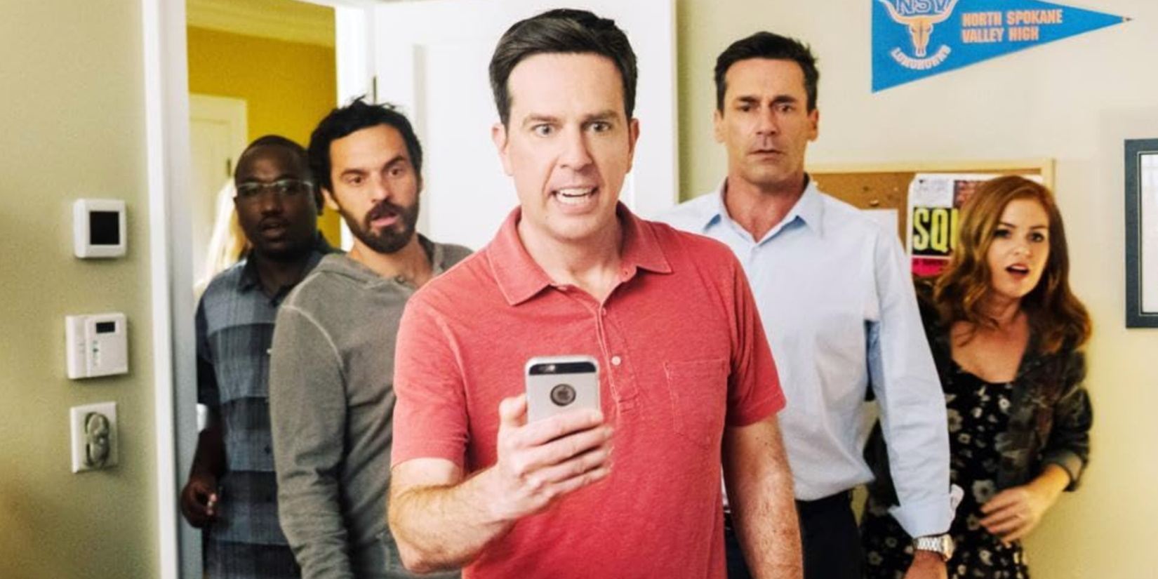Isla Fisher, Jon Hamm, Ed Helms, Jake Johnson, and Hannibal Buress in Tag (2018)