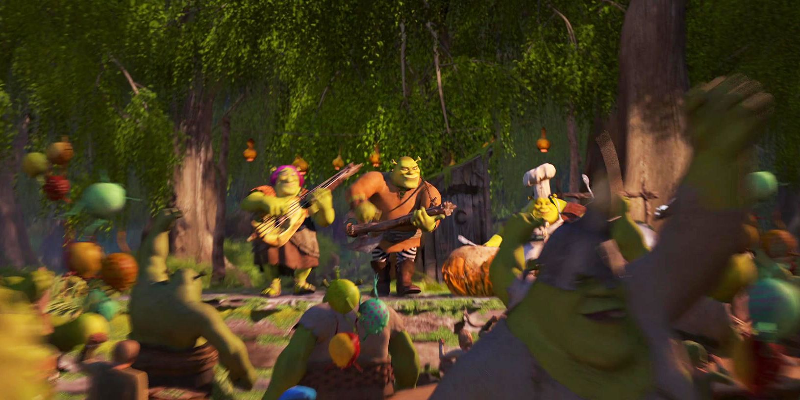 Shrek Forever After at the ogre dance party