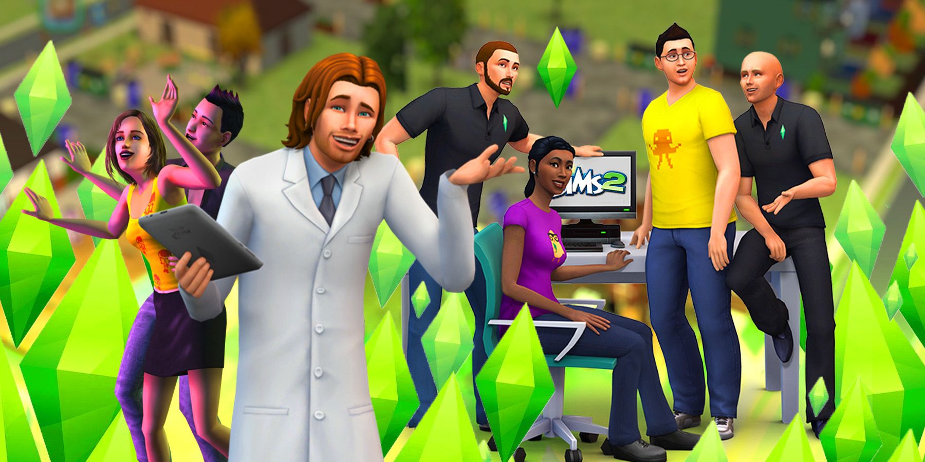 Sims 2 and Sims 4 characters