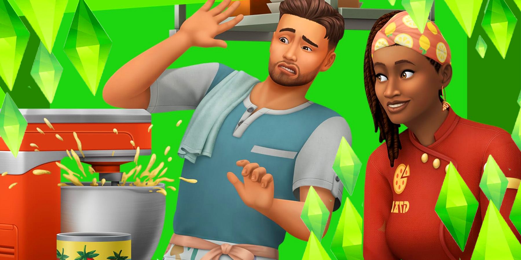 Cocinando personajes de Sims 4