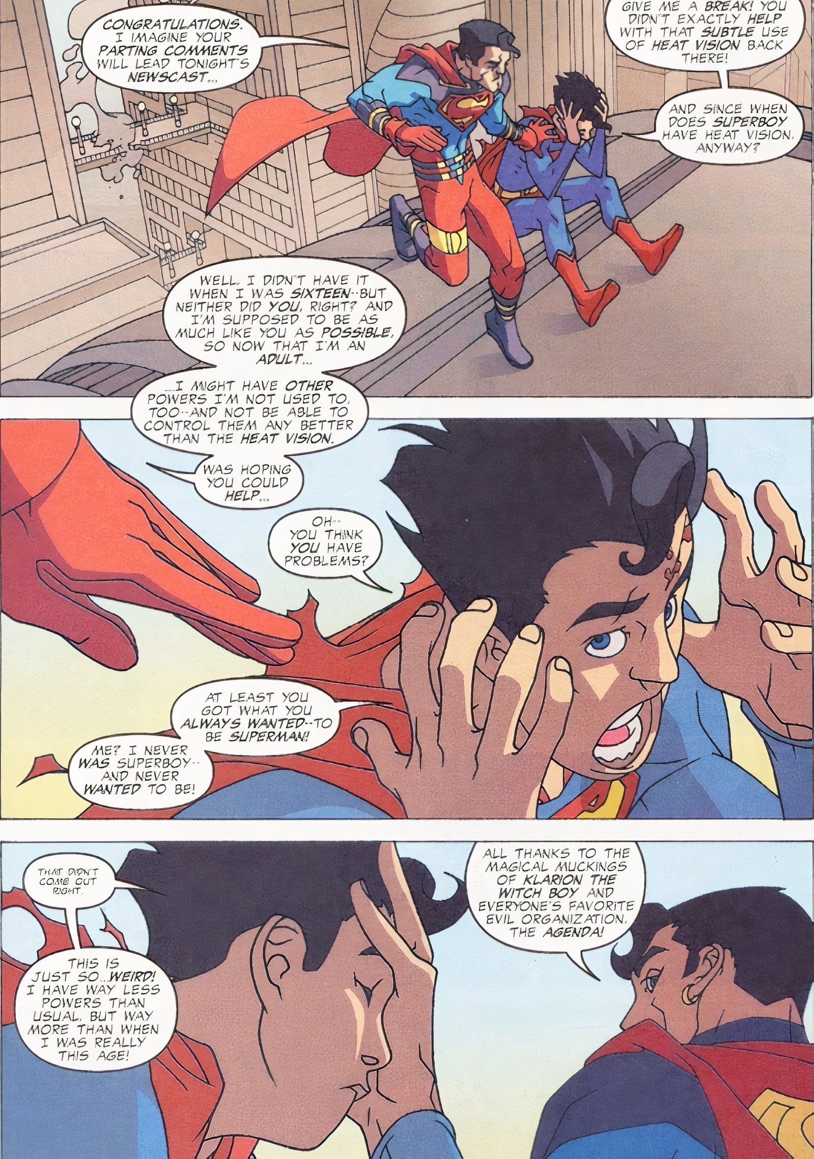 Pecados da Juventude Superman Jr e Superboy sr 1