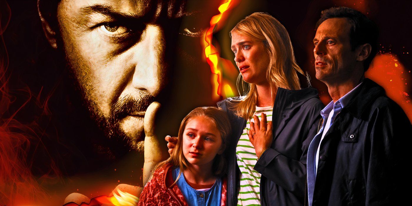 James McAvoy, Alix West Lefler, Mackenzie Davis, and Scoot McNairy in Speak No Evil