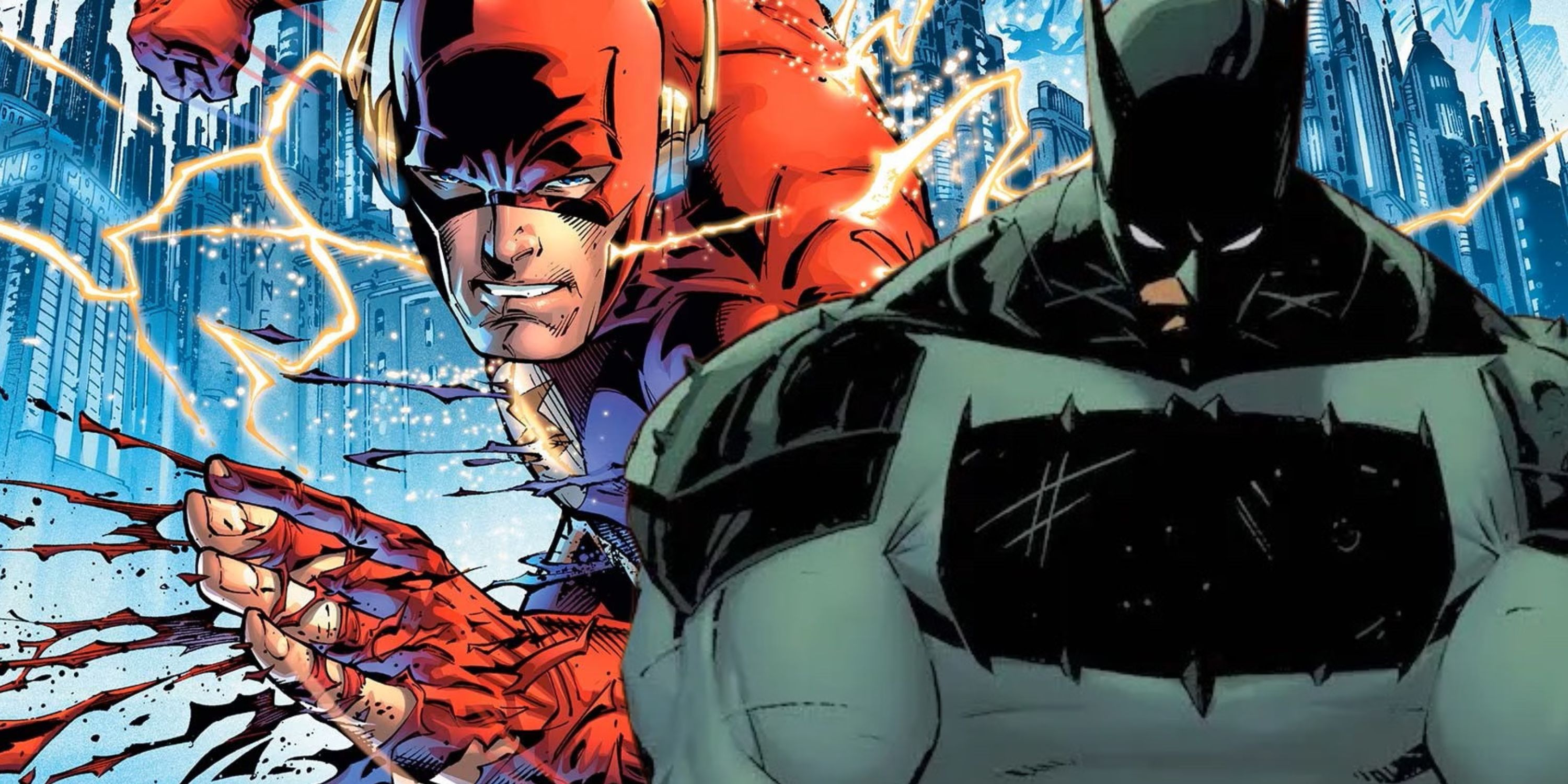 Imagem composta Flashpoint e Absolute Batman