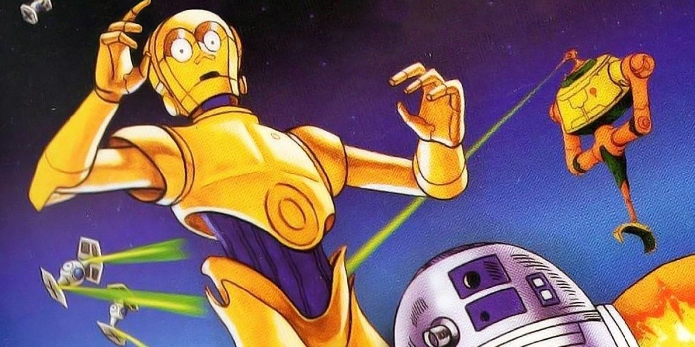 Dibujo animado del programa de televisión Star Wars Droids