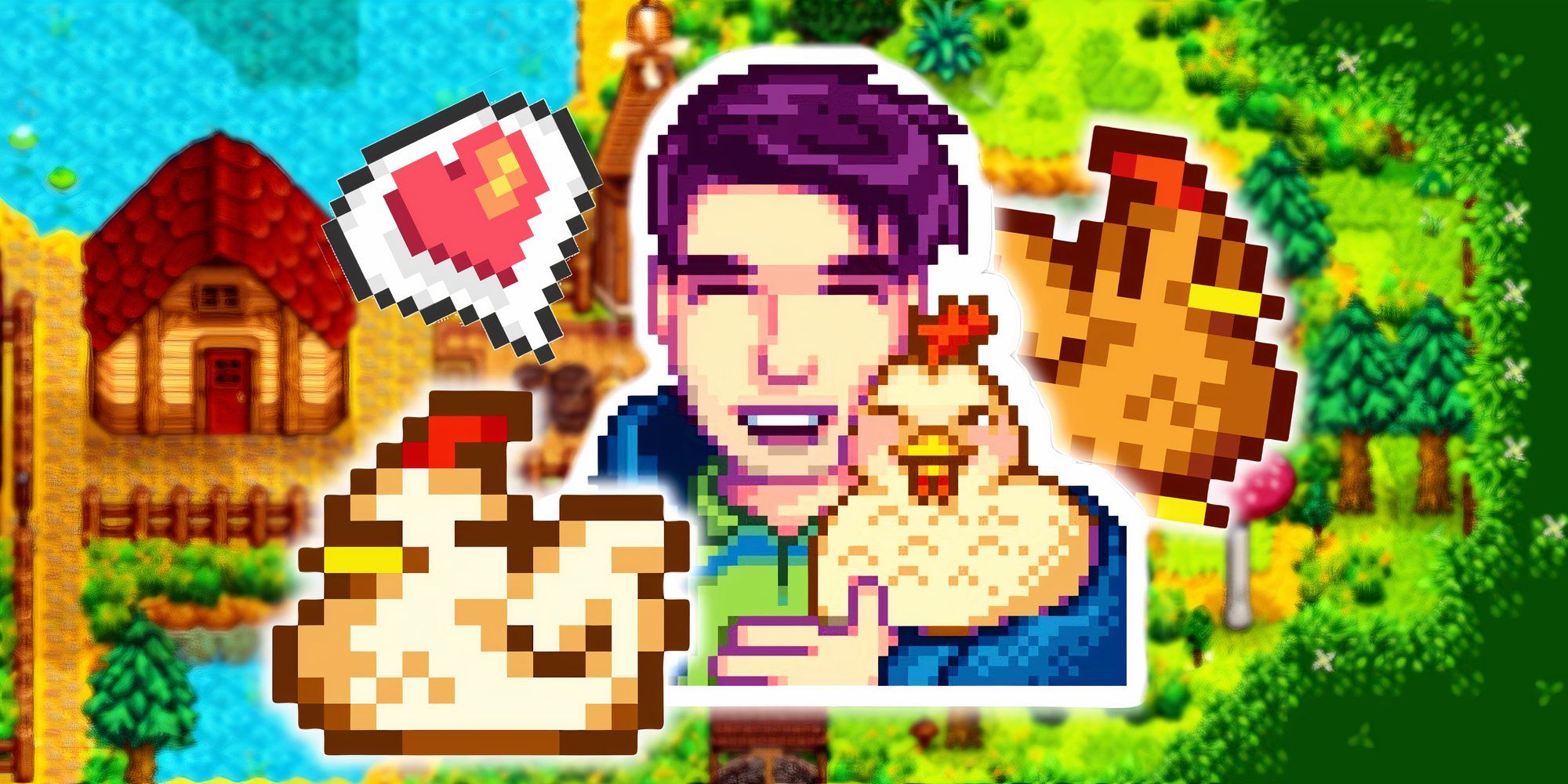 El adorable fallo de Stardew Valley crea pollos que cambian de color