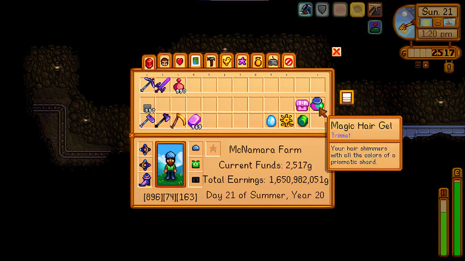 Incluso después de más de 250 horas, los fanáticos de Stardew Valley se pierden una característica importante que hace que la organización sea muy sencilla