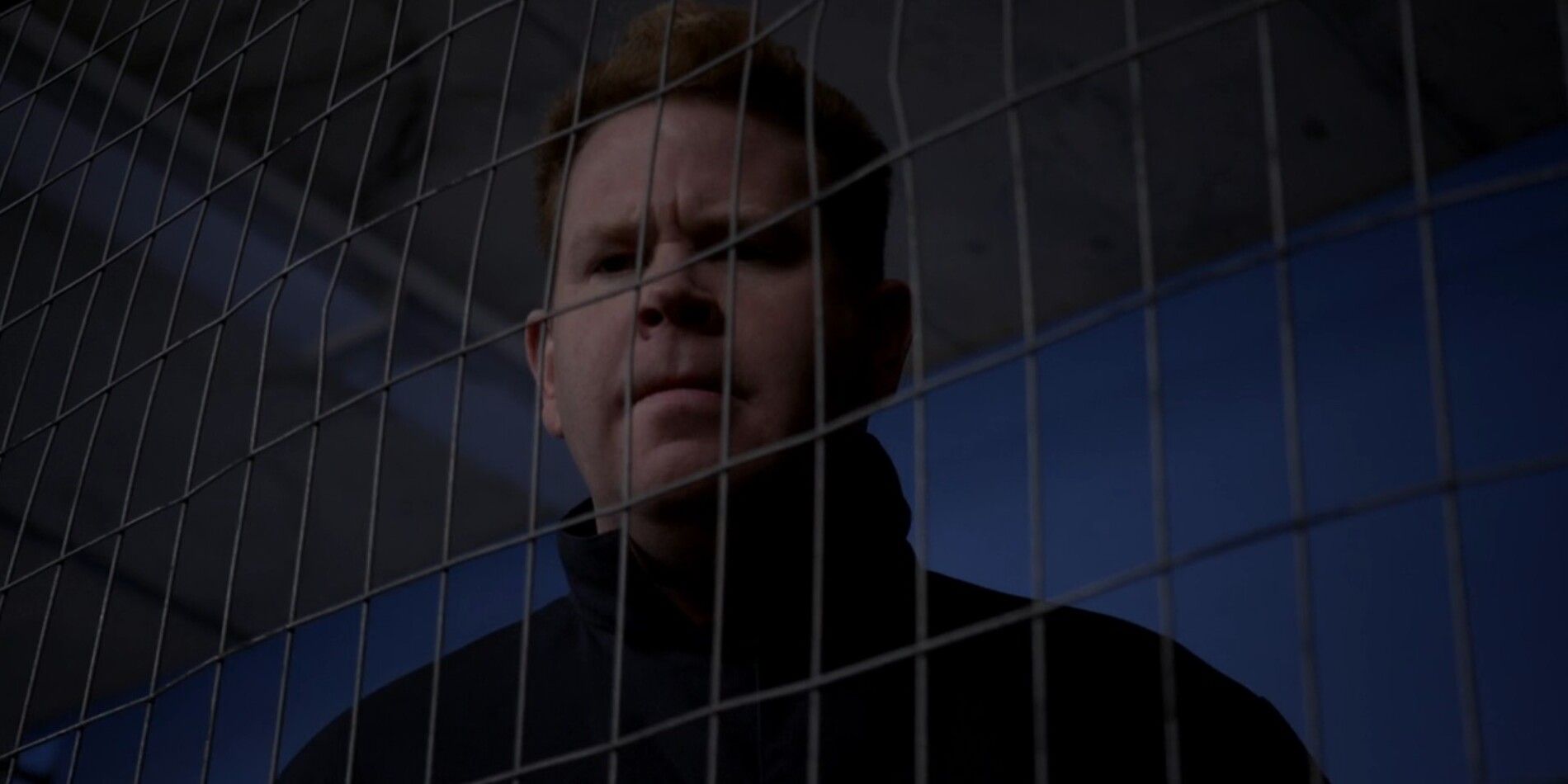 Steve Monroe As David Wade Cunningham Looking Through Bars In Criminal Minds