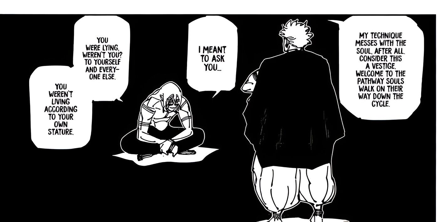 Sukuna e Mahito conversando no capítulo 271 de Jujutsu Kaisen