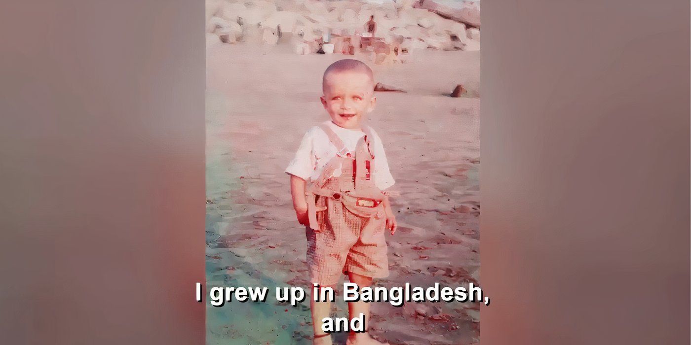 Sunny in 90 Day Fiance throwback picture as a child in Bangladesh