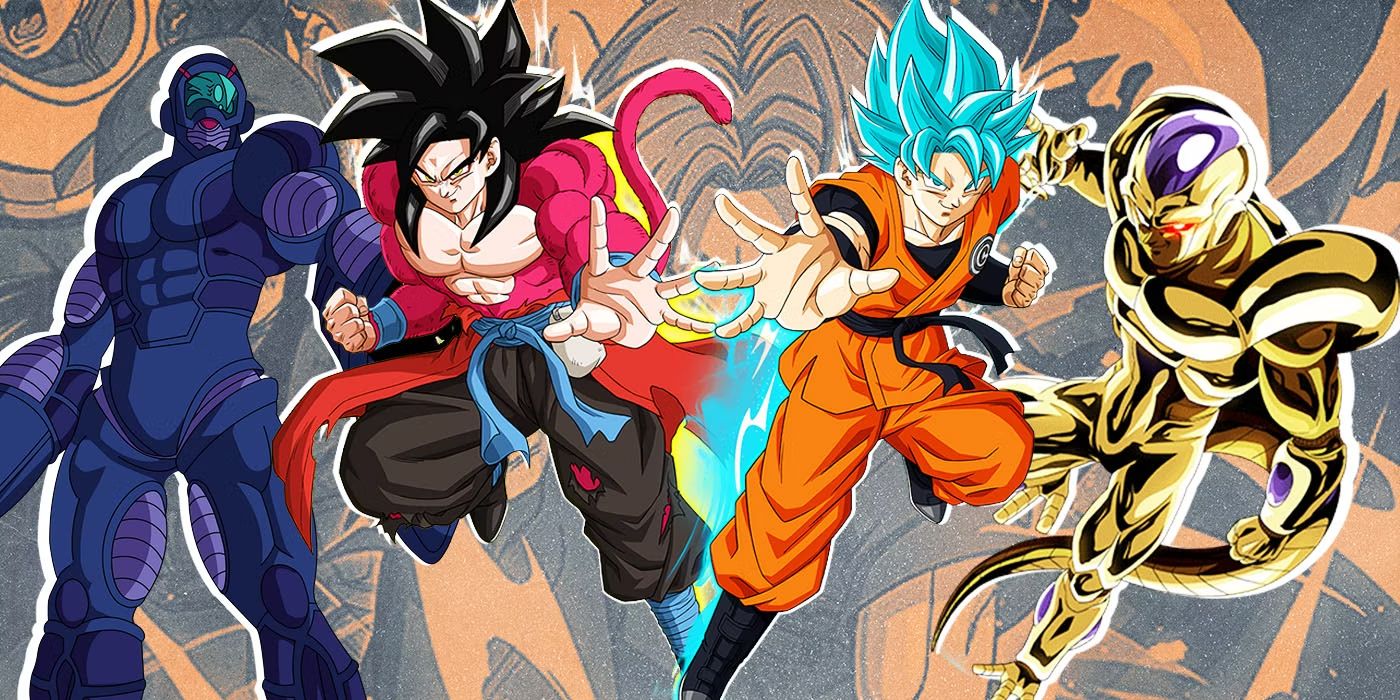 Super saiyan4 Xeno Goku super saiyan blue goku golden cooler Wheelo dragon-ball-heroes