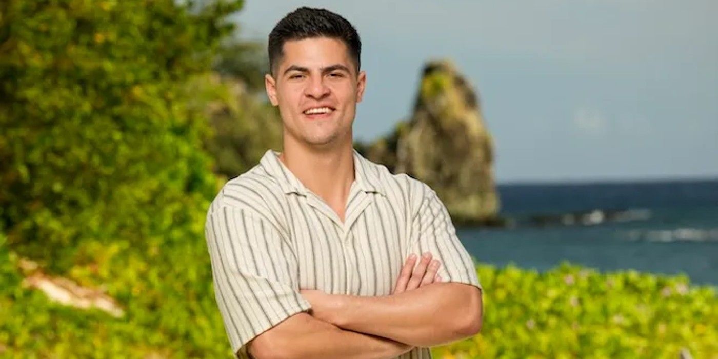 Survivor 47's Sam Phalen smiling in a headshot on a beach in Fiji.