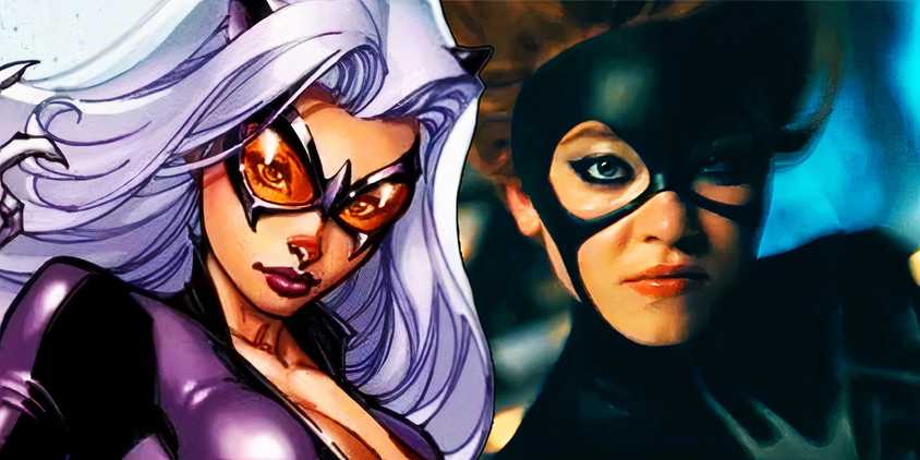Sydney Sweeney as Julia Cornwall in Madame Web with Black Cat in Marvel Comics