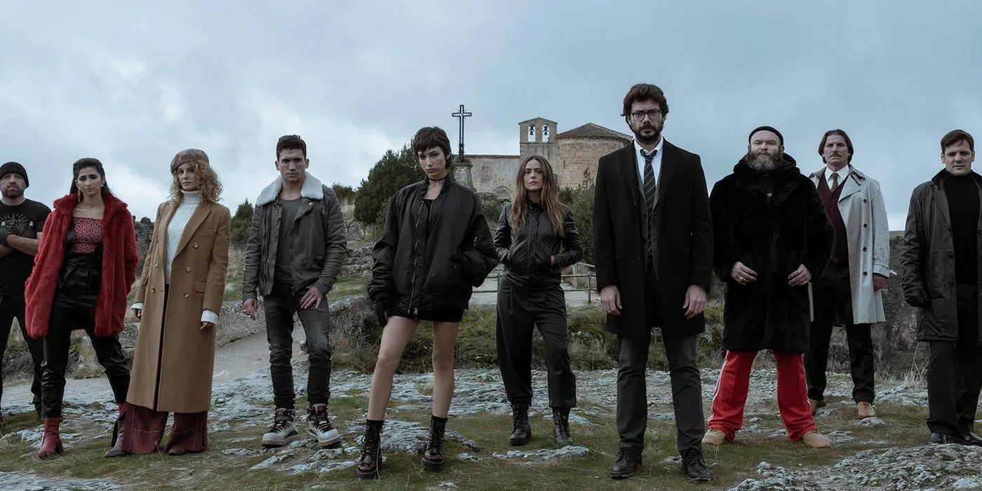 Il cast di Money Heist fuori