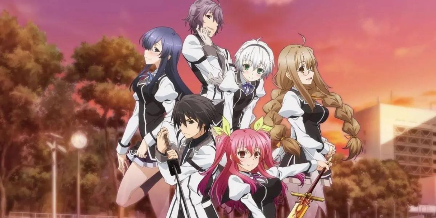 Ikki surrounded by his harem of women 