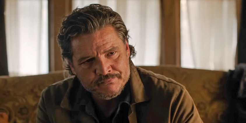 Pedro Pascal as Joel in The Last of Us Season 2 Teaser looking offscreen