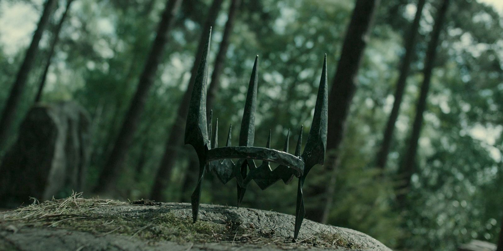 The crown of Sauron in The Lord of the Rings: The Rings of Power Season 2 Episode 4