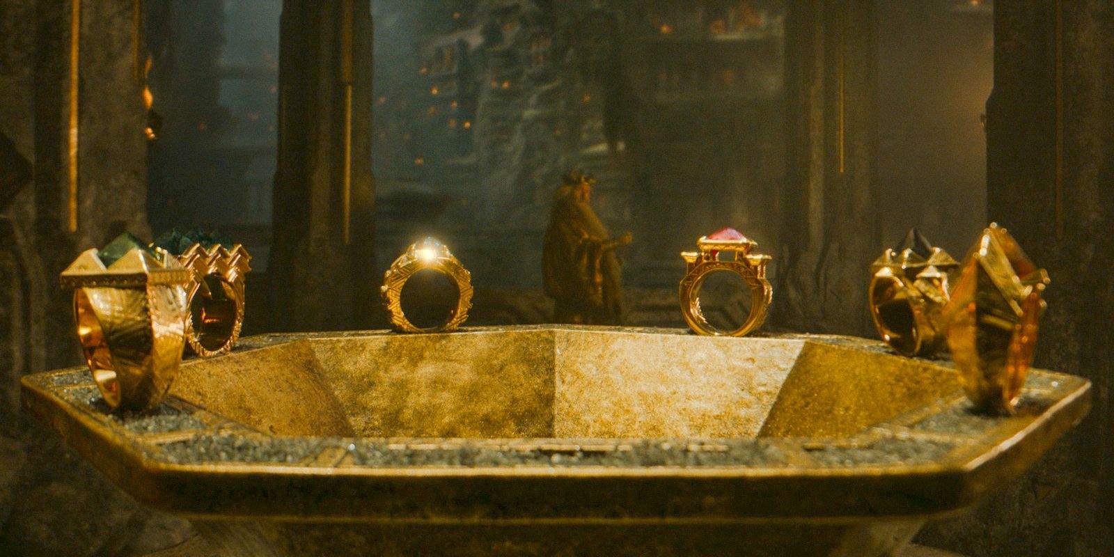 Los anillos de poder se crean para Durin y el Reino Enano en El Señor de los Anillos: Los Anillos de Poder Temporada 2, Episodio 5.