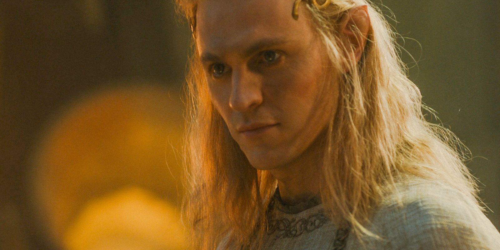 Sauron (Charlie Vickers) looking evil in The Lord of the Rings: The Rings of Power Season 2 Episode 5