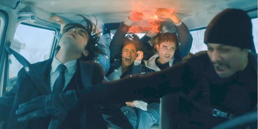 The Umbrella Academy on their mission in The Town of New Grumpson in The Umbrella Academy Season 4 Episode 2 (1)