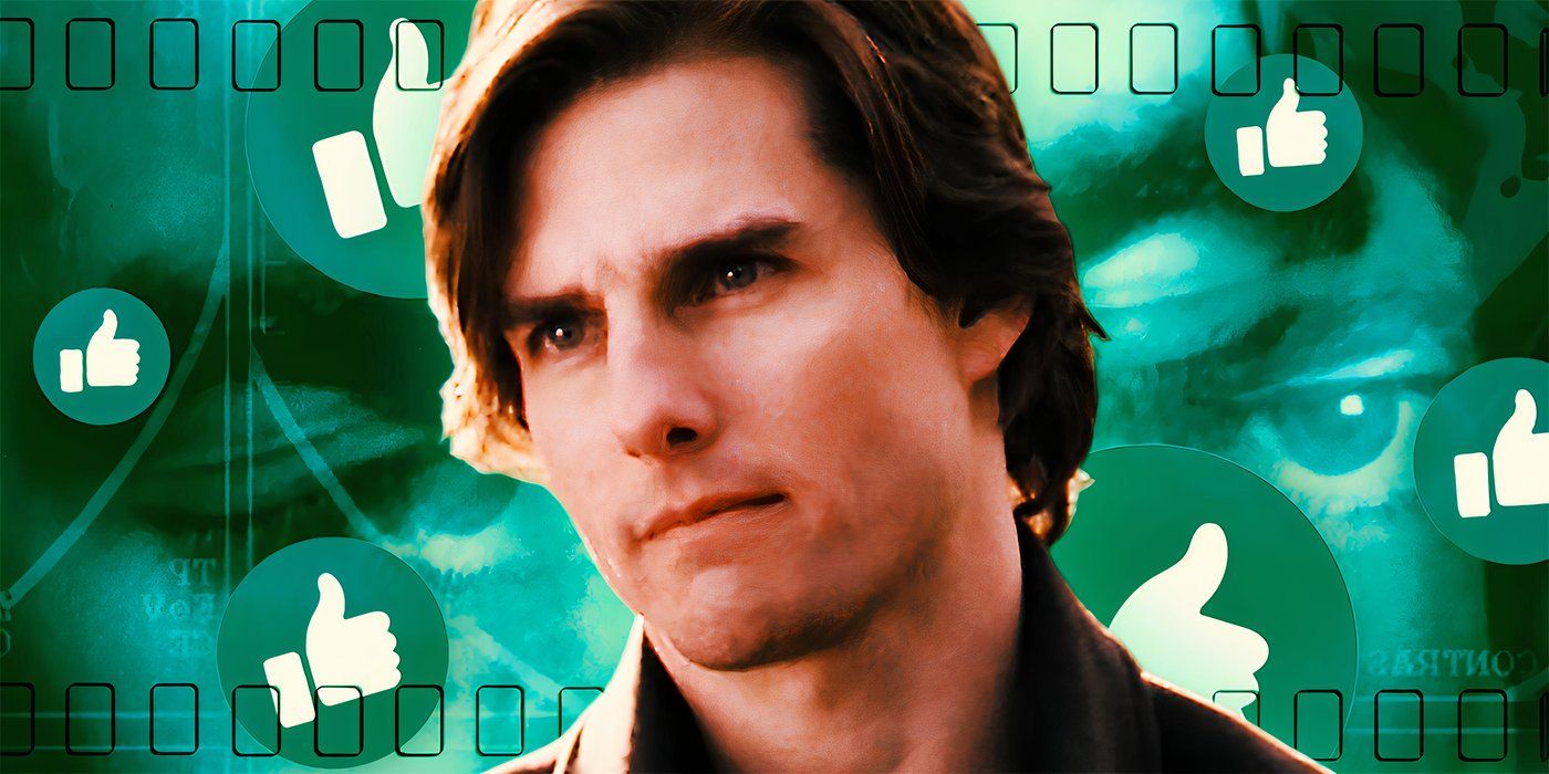 Tom Cruise in Vanilla Sky looking serious