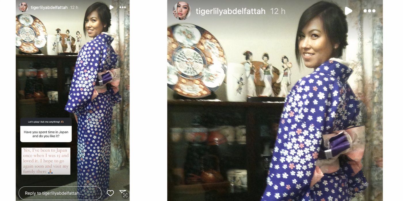 Tigerlily Taylor in 90 Day Fiance wearing kimono as a teenager