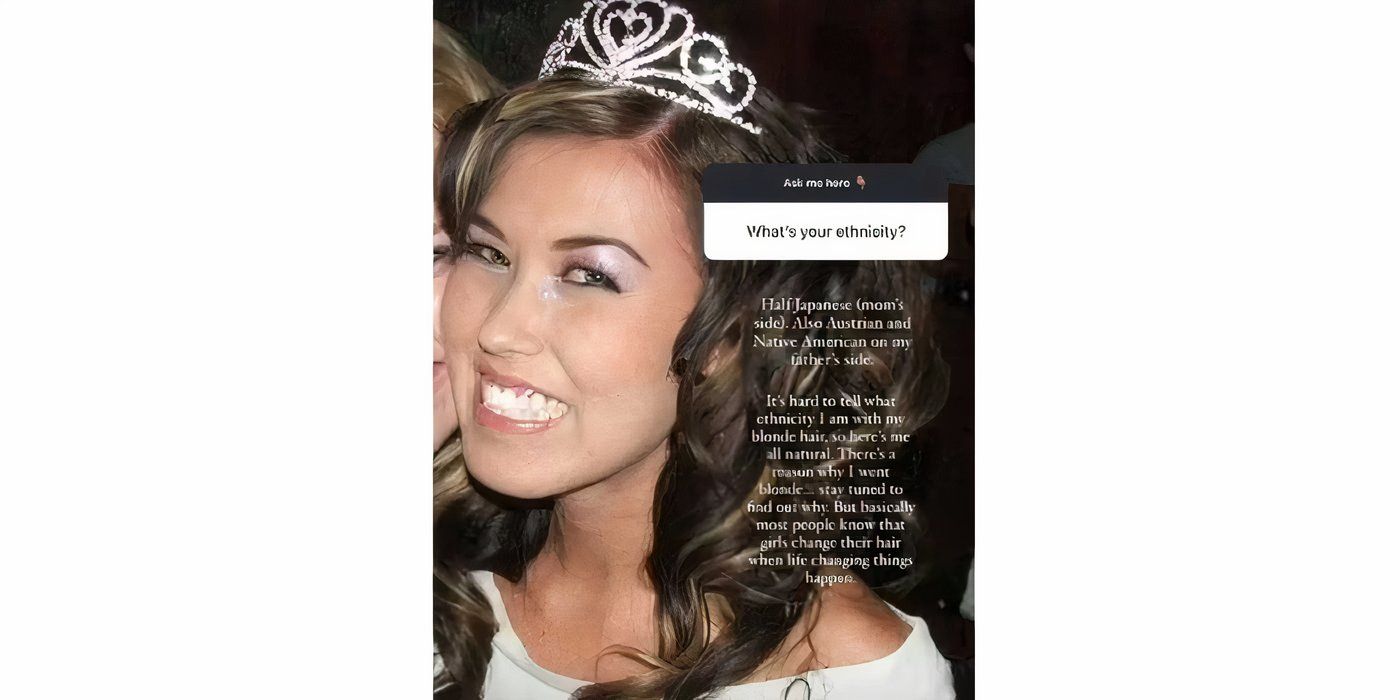 Tigerlily Taylor in 90 Day Fiance explaining her ethnicity with throwback photo