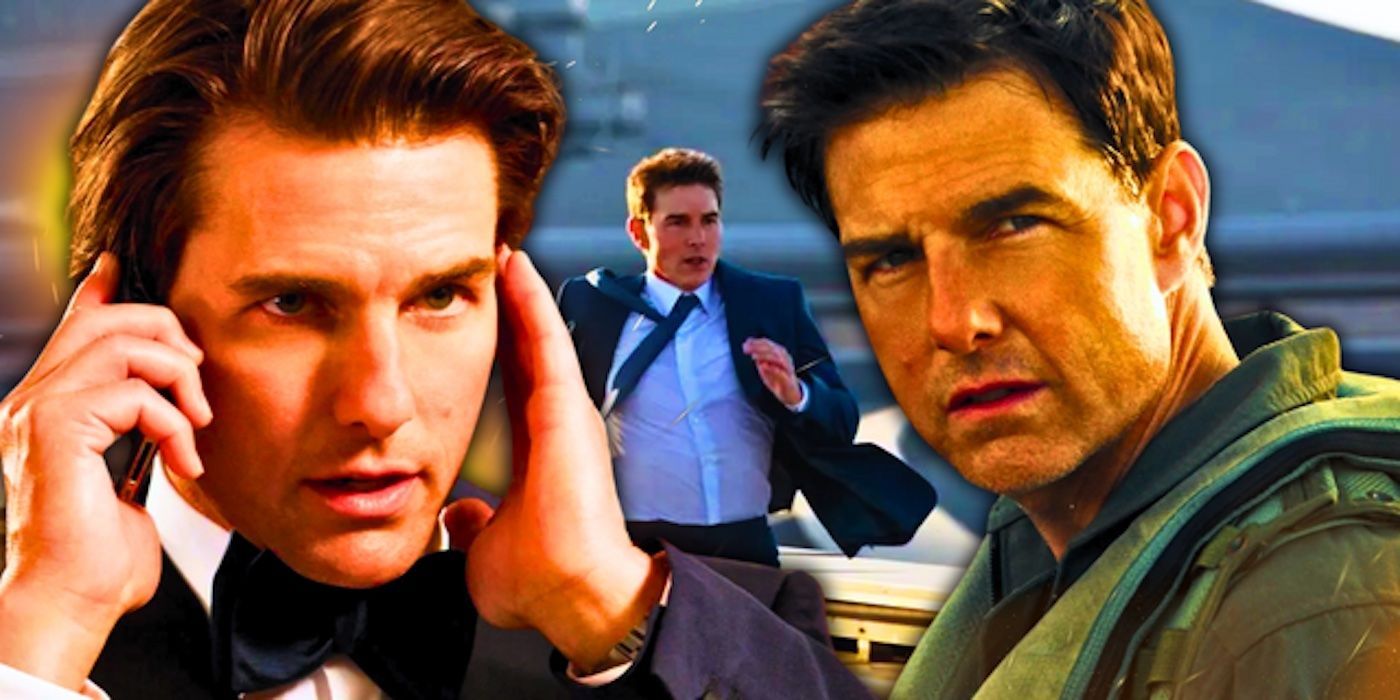 Tom Cruise's characters from Mission Impossible and Top Gun Maverick