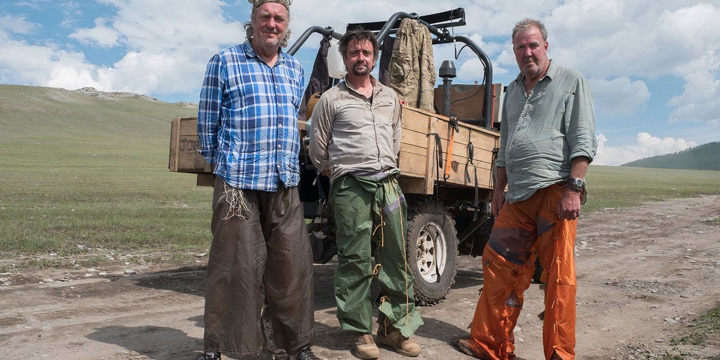 Top Gear's Hammond, Clarkson, and May Looking Worn Out