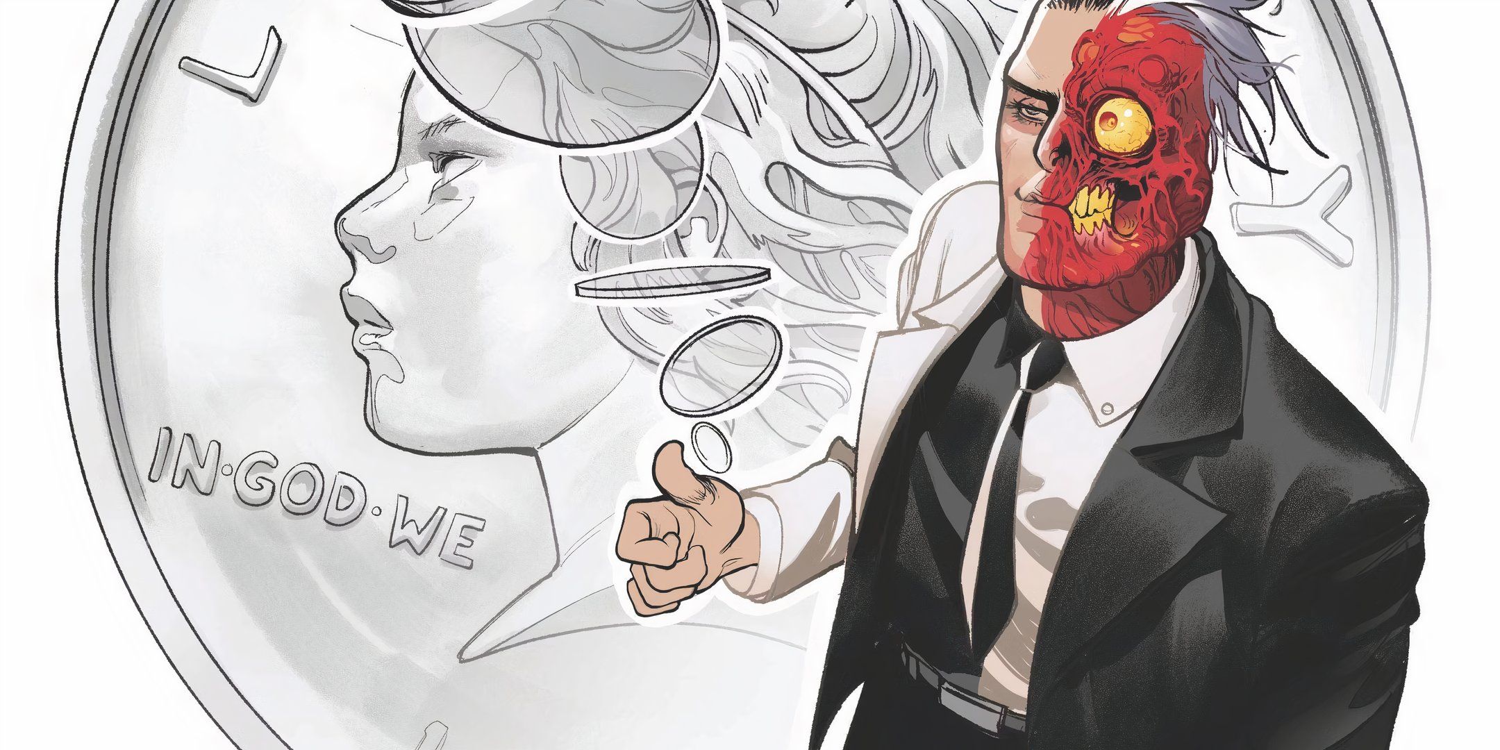 Two-Face Flipping a Coin Rivas Art DC