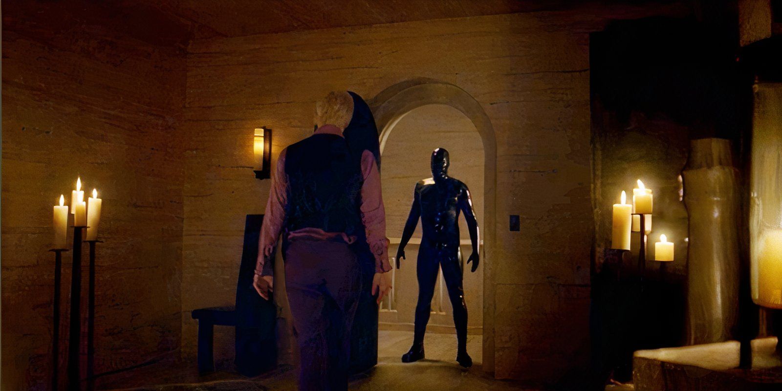 The Rubber Man standing at the door in American Horror Story's Apocalypse 